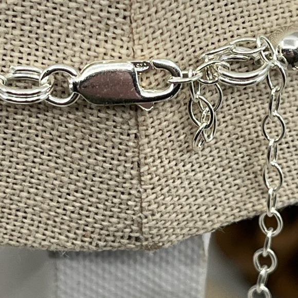 Vintage Sterling Silver Graduated Bead Necklace – 16" – 13.5g - Picture 4 of 16